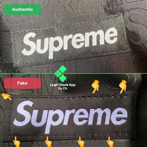 super fake supreme shoulder bag|real vs false supreme shoes.